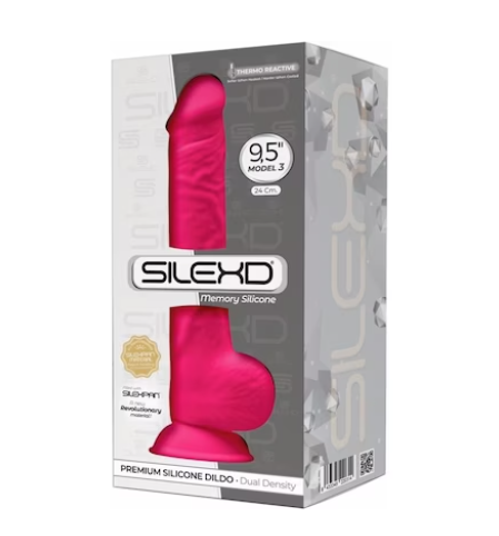 Adrien Lastic Silexd 9.5" Model 1 Realistic Silicone Dildo - Pink