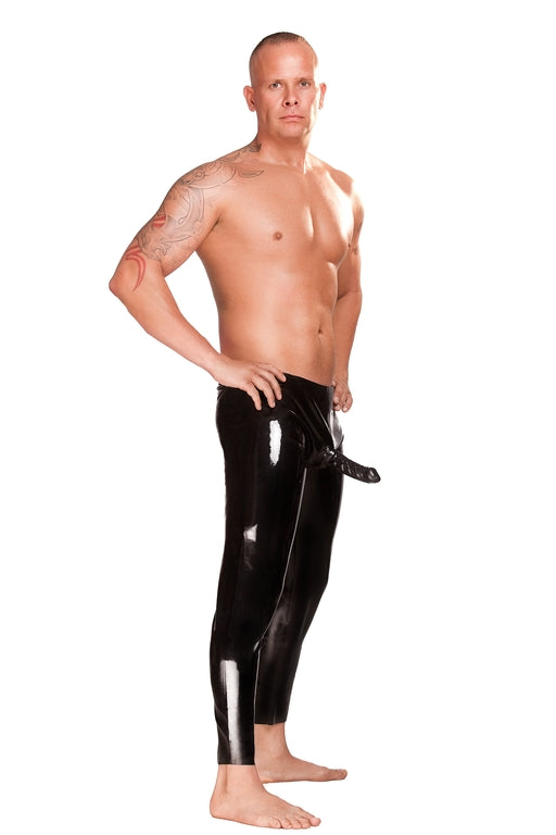 Saxenfelt Latex Leggings with Sleeve - Black Small/Medium/Large/Extra Large