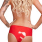 Saxenfelt Latex Crotchless Ladies Hipster Brief - Red Small/Medium/Large/Extra Large