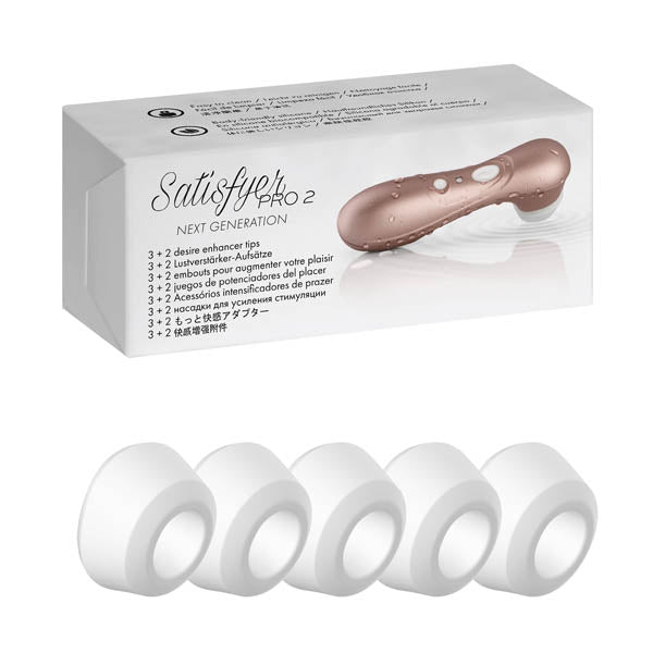 Satisfyer Pro 2 Climax Tips - 5 Replacement Silicone Heads - 5 Pack