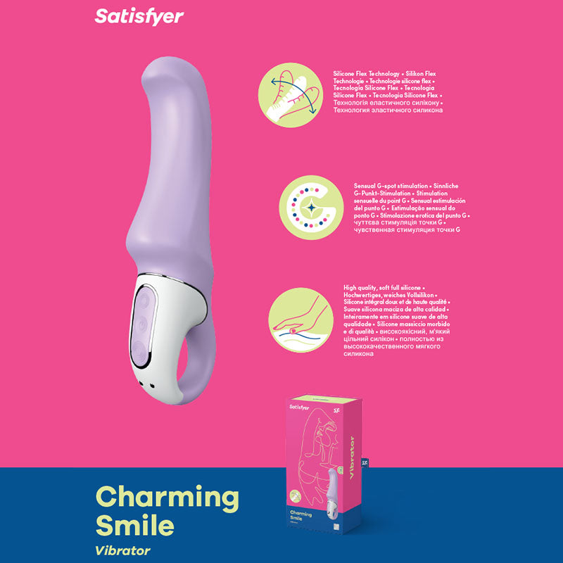 Satisfyer Vibes - Charming Smile Lilac USB Rechargeable Vibrator