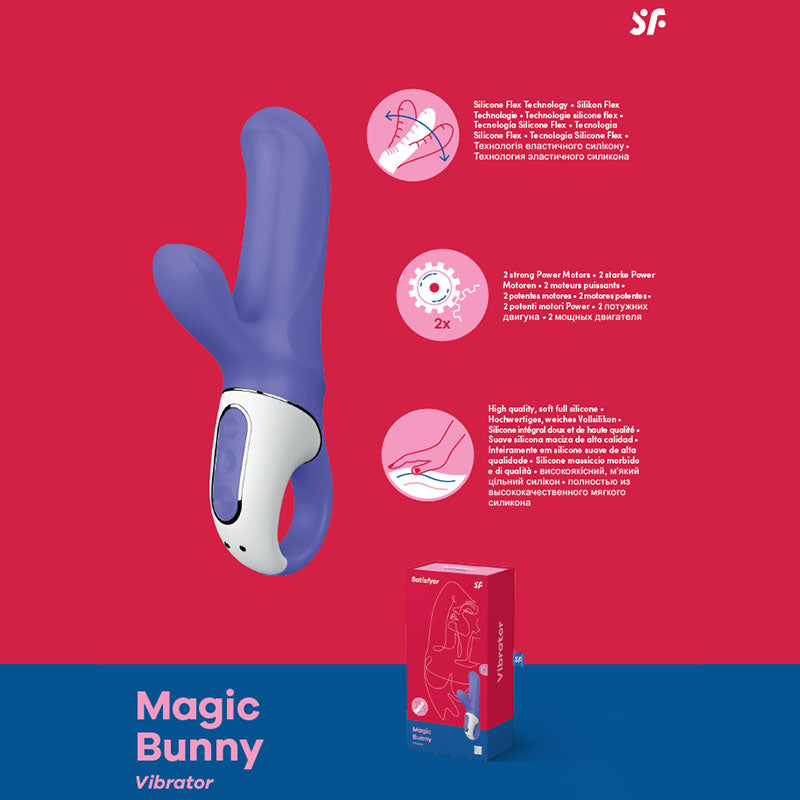 Satisfyer Vibes - Magic Bunny Purple USB Rechargeable Rabbit Vibrator