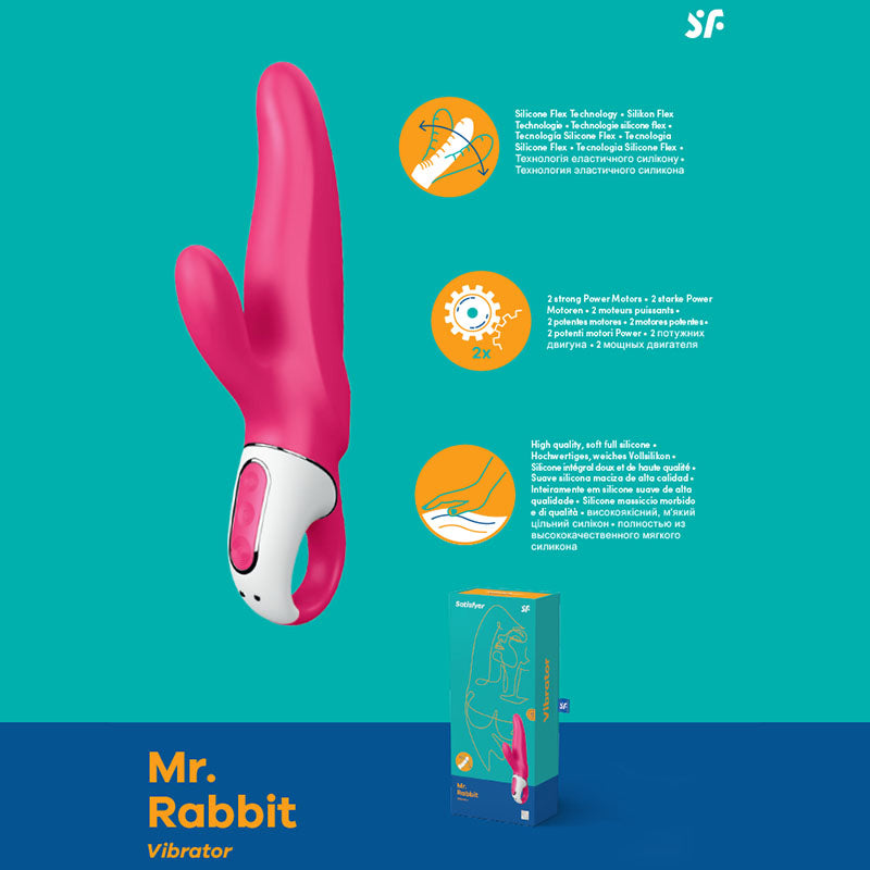 Satisfyer Vibes - Mister Rabbit Pink USB Rechargeable Rabbit Vibrator