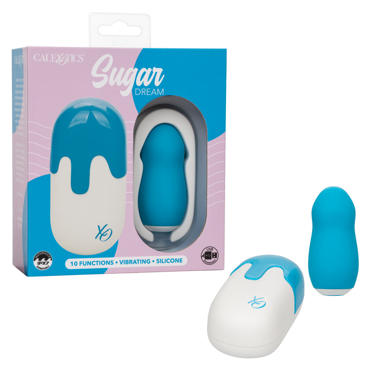 Calexotics Sugar Dream Vibration Pulsation Escalation Mini Massager for Travel