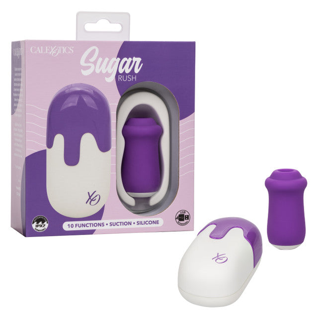 Calexotics Sugar Rush Suction Stimulator Mini Massager for Travel