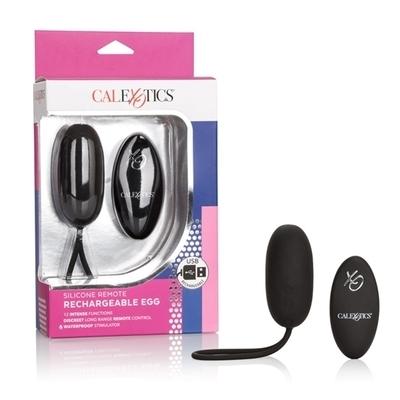 CalExotics Silicone Remote Rechargeable Egg Black