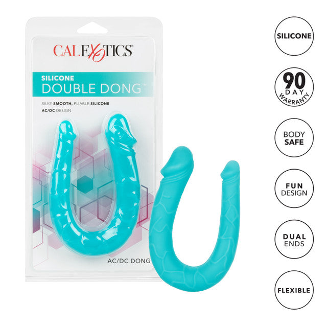 Calexotics | Silicone Double Dong AC/DC Dong - Teal