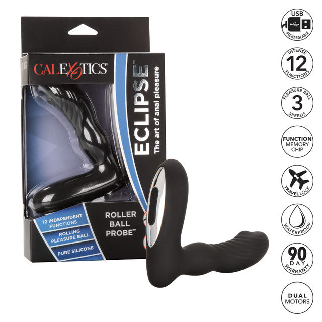 Calexotics Eclipse Roller Ball Probe Vibrator Pulsation Escalation Prostate