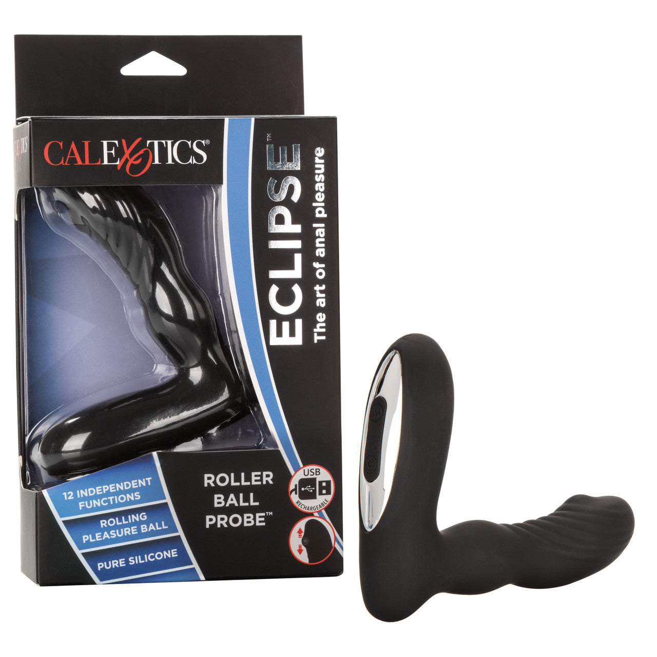 Calexotics Eclipse Roller Ball Probe Vibrator Pulsation Escalation Prostate