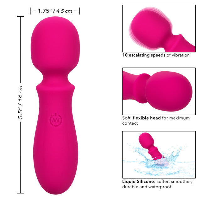 Calexotics Bliss Liquid Silicone Mini Wand Vibrator