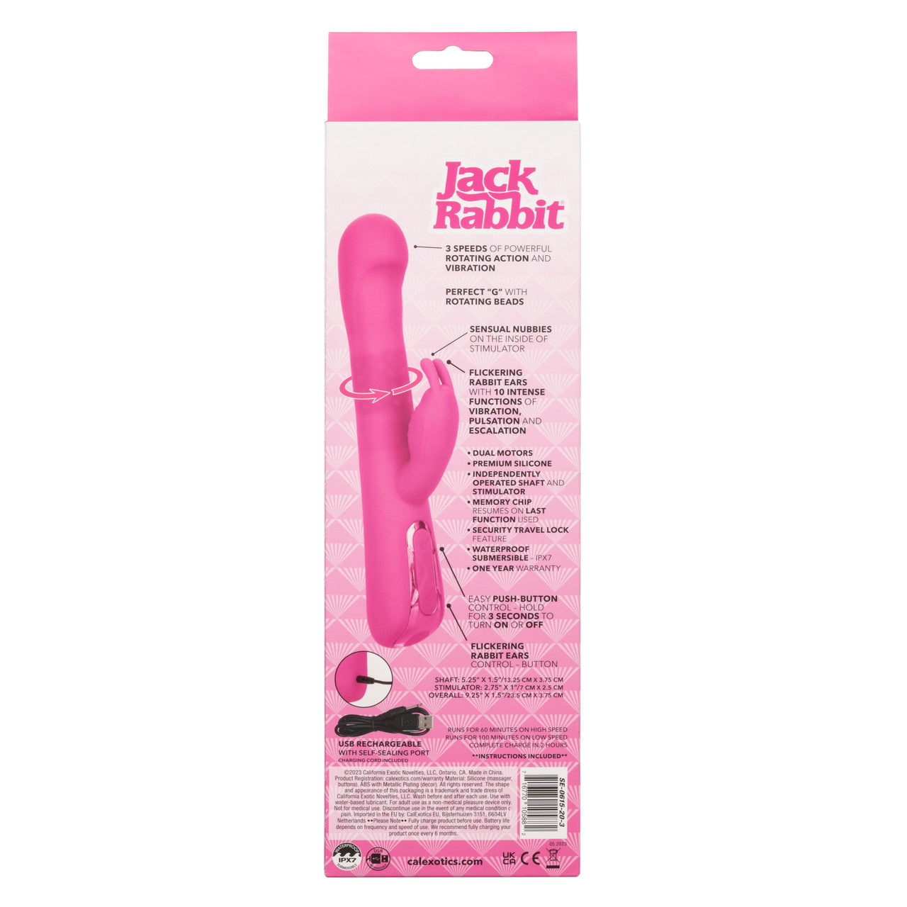 Calexotics T Jack Rabbit Elite Beaded G Rabbit Jack Rabbit Elite Beaded Vibrator