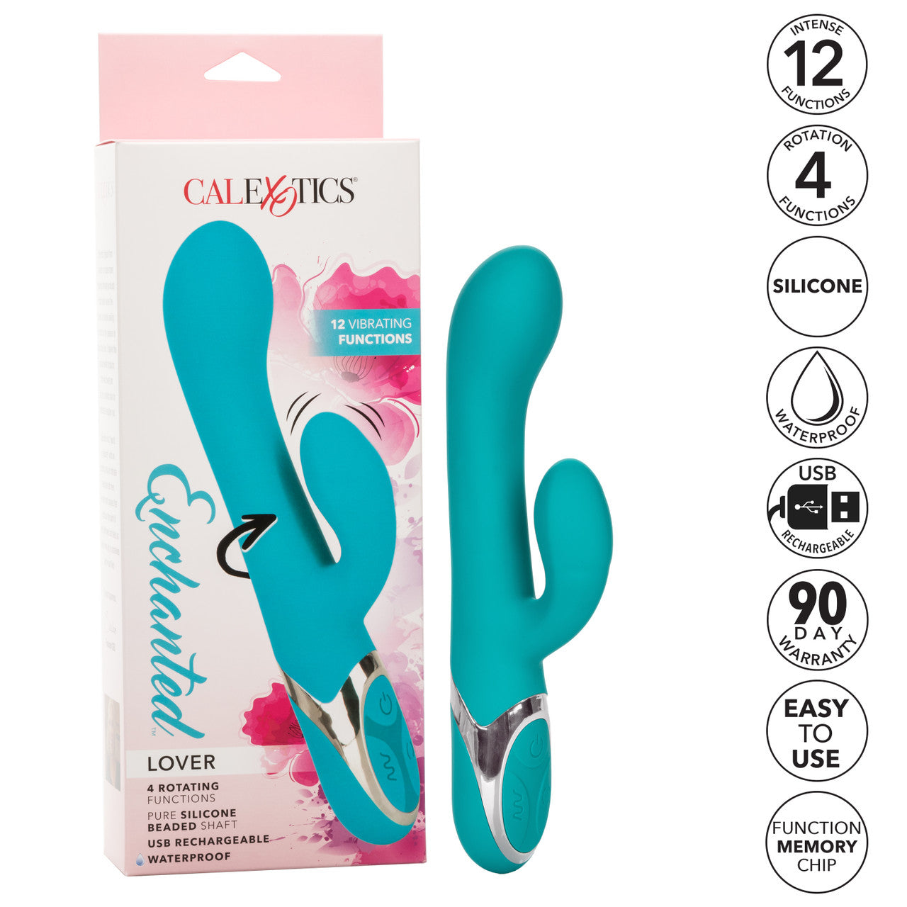 CalExotics Enchanted Lover Rabbit Vibrator with Rotating Pleasure Beads