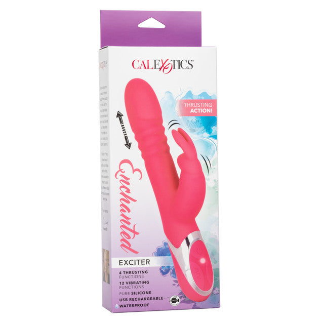 CalExotics Enchanted Exciter Rabbit Vibrator with Rotating and Thrusting Shaft