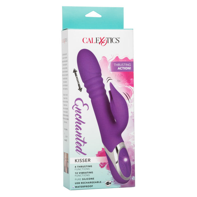 CalExotics Enchanted Kisser Rabbit Vibrator with Rotating and Thrusting Shaft