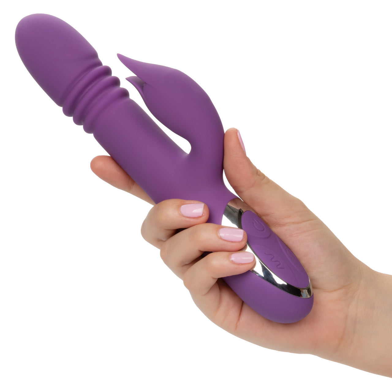 CalExotics Enchanted Kisser Rabbit Vibrator with Rotating and Thrusting Shaft