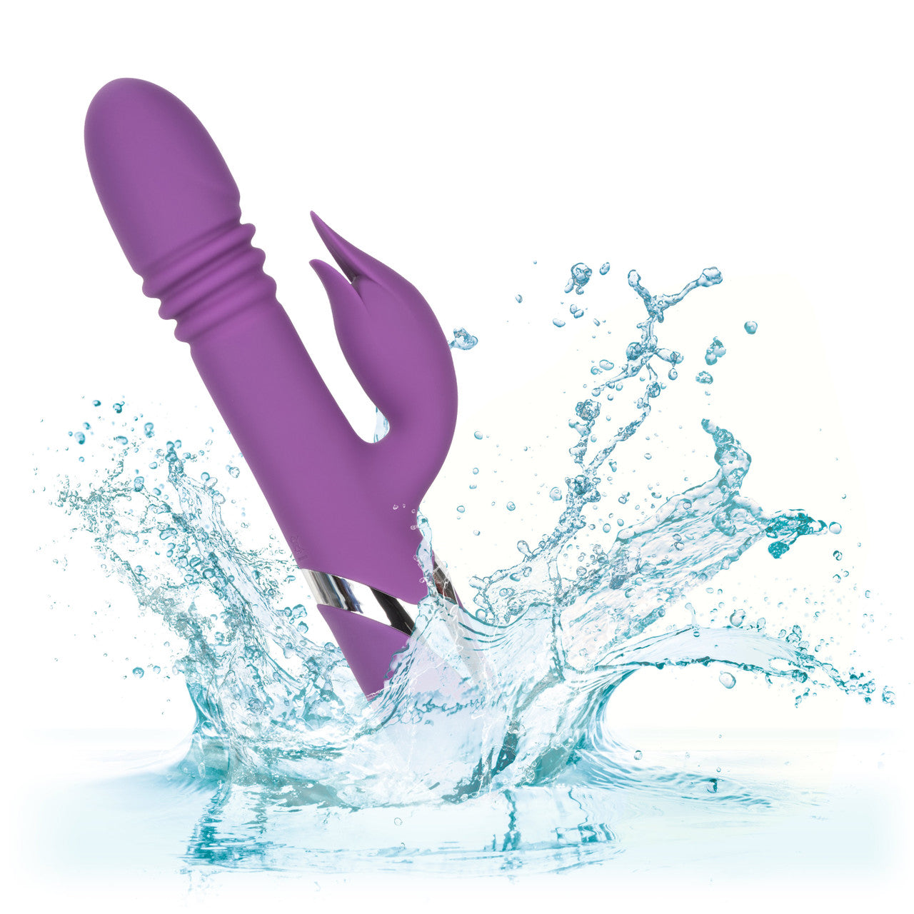 CalExotics Enchanted Kisser Rabbit Vibrator with Rotating and Thrusting Shaft