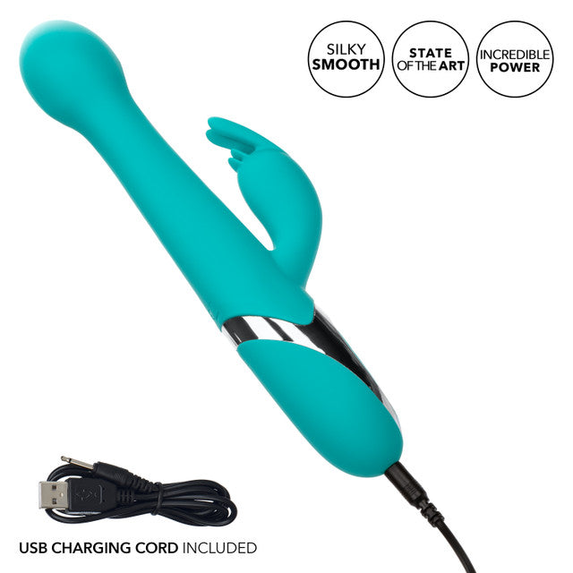 CalExotics Enchanted Oscillate Rabbit Vibrator with Rotating and Thrusting Beads