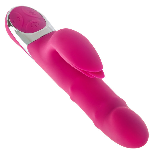 CalExotics Enchanted Embrace Rabbit Vibrator with Thrusting Beaded Shaft