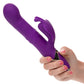 CalExotics Enchanted Flutter Rabbit Vibrator w Thrusting Rotating Beaded Shaft