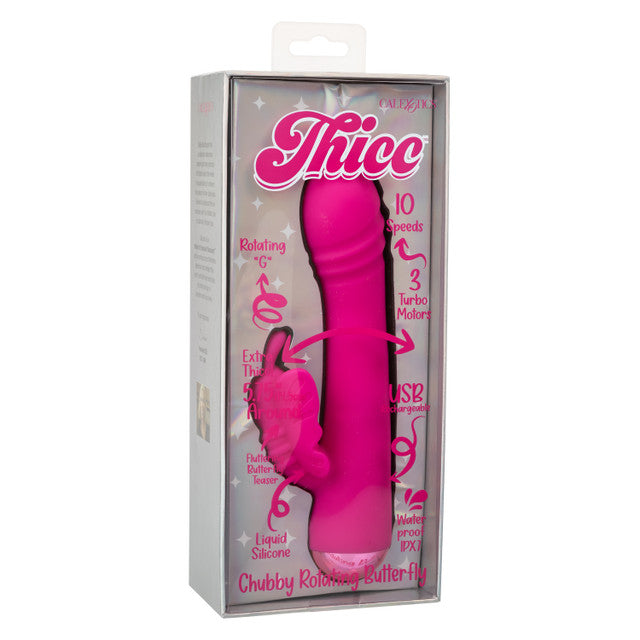 Calexotics Thicc™ Chubby Rotating Butterfly Rabbit Vibrator