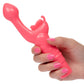 Calexotics Rechargeable Butterfly Kiss Vibrator - Pink