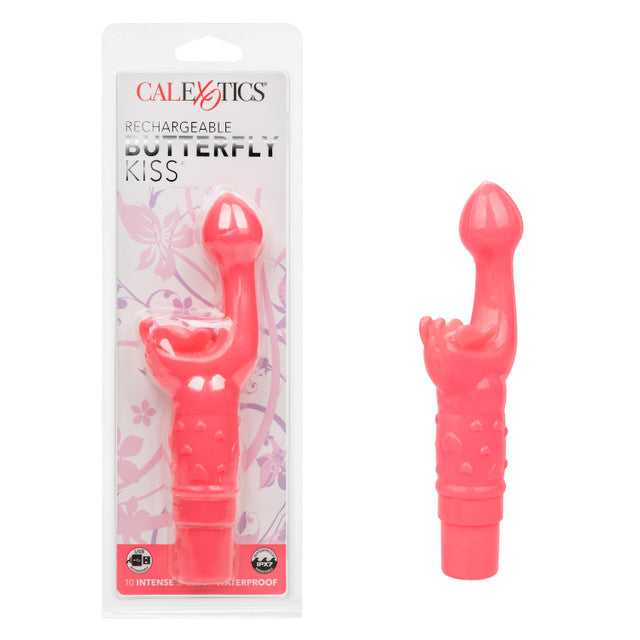 Calexotics Rechargeable Butterfly Kiss Vibrator - Pink