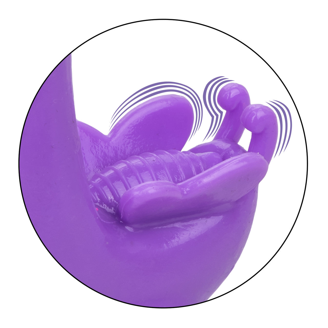 Calexotics Rechargeable Butterfly Kiss Vibrator - Purple