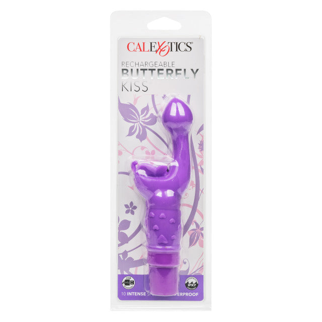 Calexotics Rechargeable Butterfly Kiss Vibrator - Purple