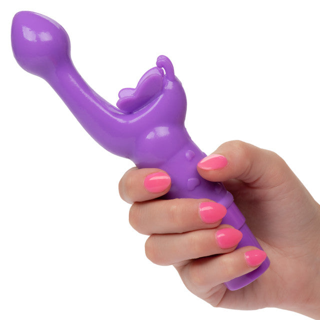 Calexotics Rechargeable Butterfly Kiss Vibrator - Purple