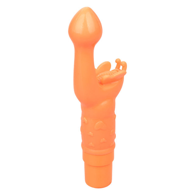 Calexotics Rechargeable Butterfly Kiss Vibrator - Orange