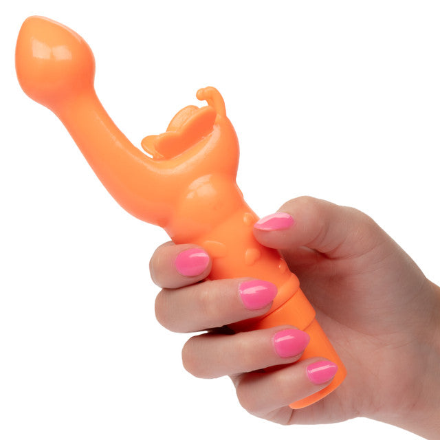 Calexotics Rechargeable Butterfly Kiss Vibrator - Orange