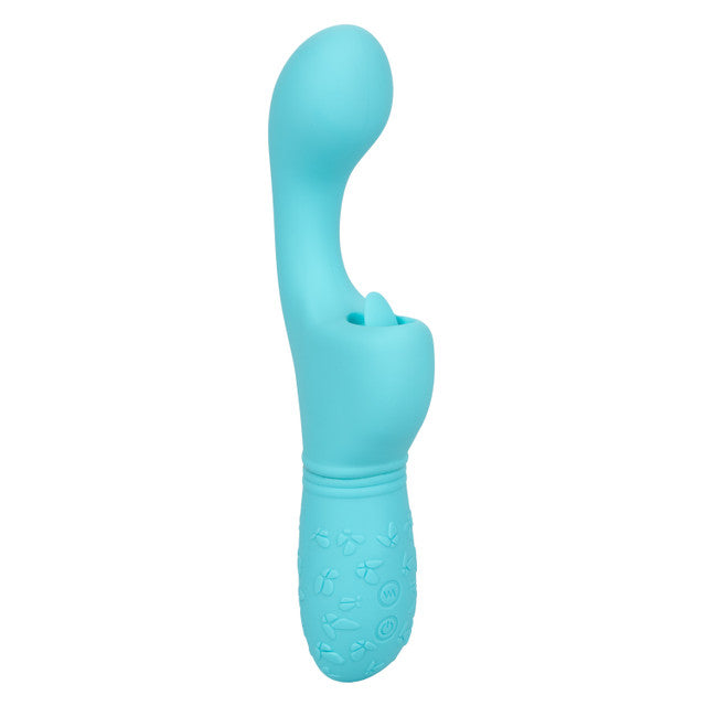 Calexotics Rechargeable Butterfly Kiss Flicker Vibrator - Blue