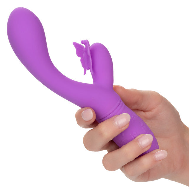 Calexotics Rechargeable Butterfly Kiss Flutter Vibrator - Purple