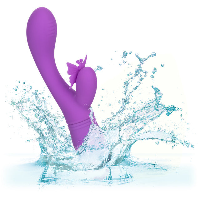 Calexotics Rechargeable Butterfly Kiss Flutter Vibrator - Purple