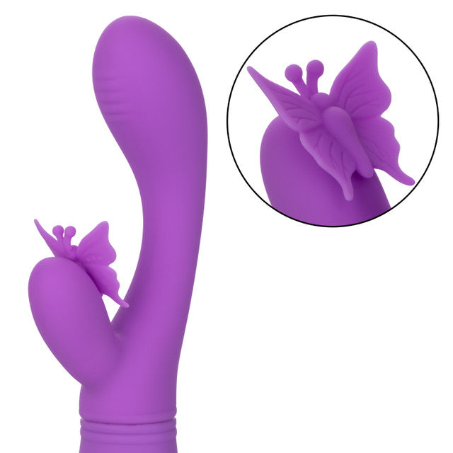 Calexotics Rechargeable Butterfly Kiss Flutter Vibrator - Purple