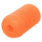 Calexotics Pop Sock™ Ribbed - Orange Stroker Reversible Masturbator