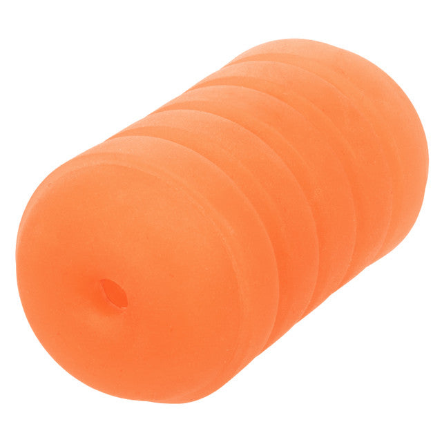 Calexotics Pop Sock™ Ribbed - Orange Stroker Reversible Masturbator