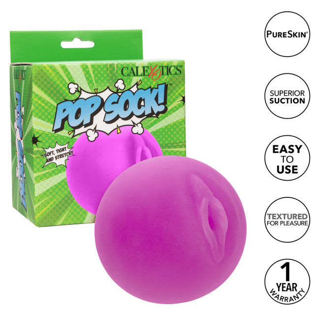 Calexotics Pop Sock™ - Purple Pussy Stroker Masturbator