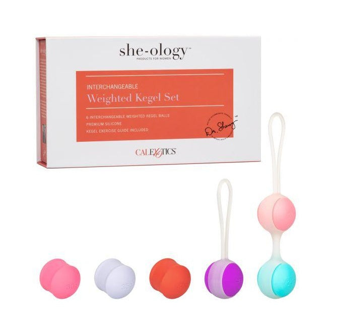 Calexotics She-ology Interchangeable Weighted Kegel Set