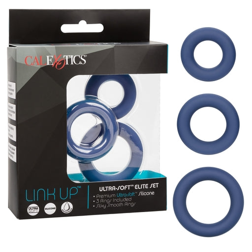 Calexotics Link Up Ultra-Soft Elite Cock Ring Set