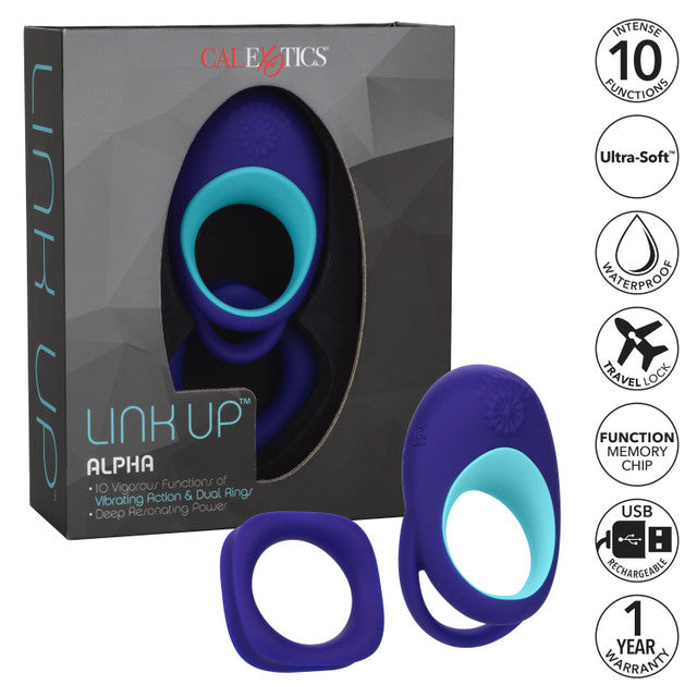 Calexotics Link Up Alpha Vibrating Cock Ring