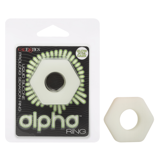 Calexotics Alpha Glow-In-The-Dark Liquid Silicone Prolong Sexagon Ring