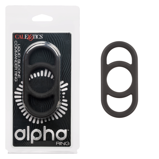 Calexotics Alpha Liquid Silicone Commander Ring - Black