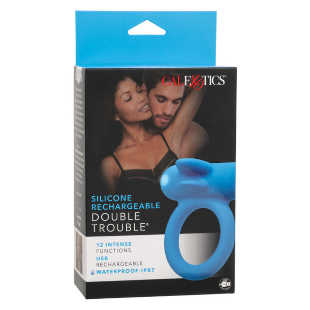 Calexotics Silicone Rechargeable Double Trouble Couples Vibrator