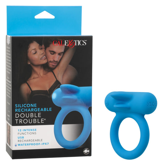 Calexotics Silicone Rechargeable Double Trouble Couples Vibrator