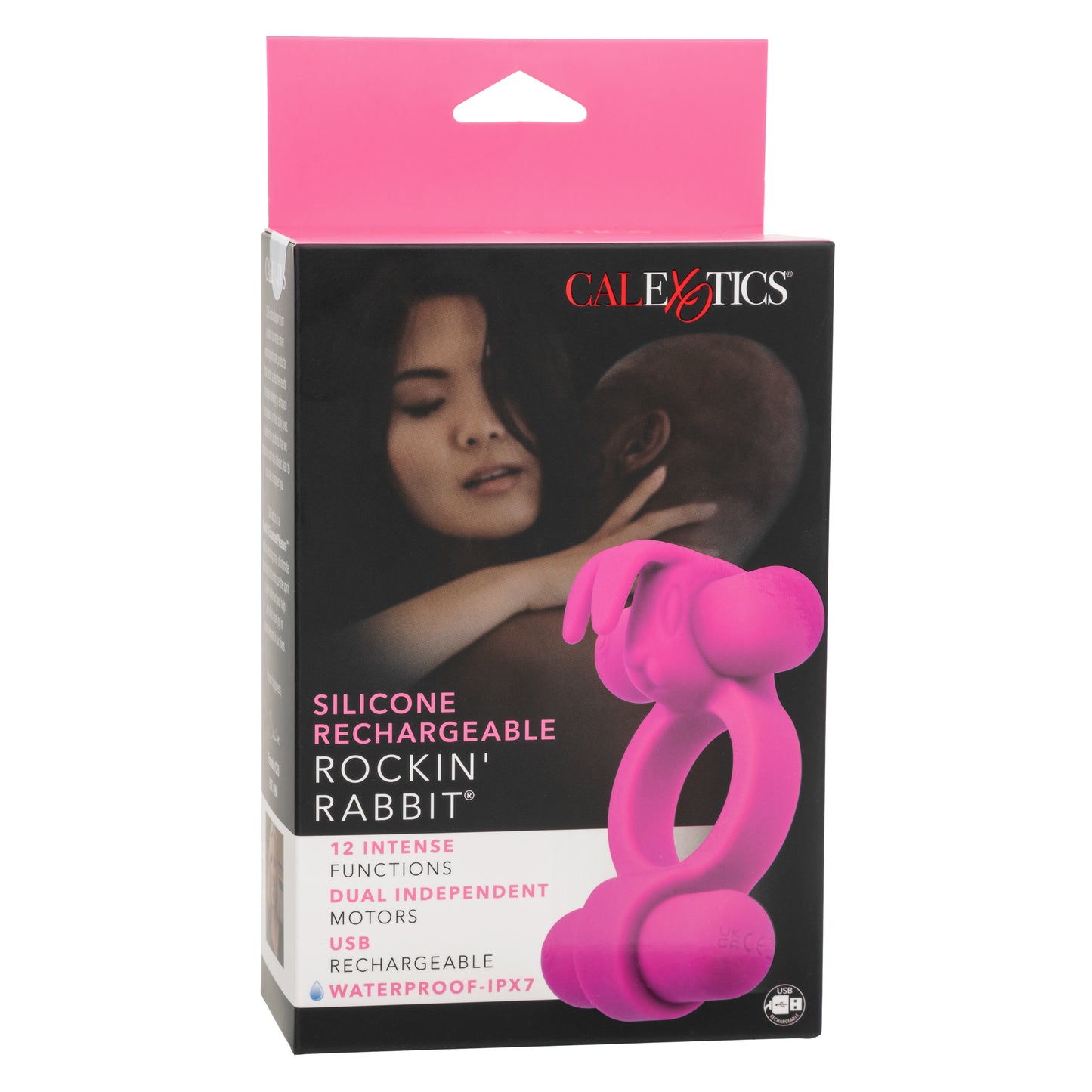 Calexotics Silicone Rechargeable Rockin’ Rabbit Couples Vibrator