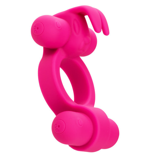 Calexotics Silicone Rechargeable Rockin’ Rabbit Couples Vibrator