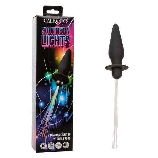 Calexotics Southern Lights™ Vibrating Light Up Anal Probe - Black