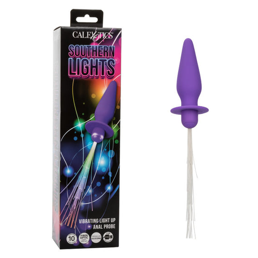 Calexotics Southern Lights™ Vibrating Light Up Anal Probe - Purple