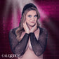 Calexotics Radiance Plus Size Hooded Shoulder Shrug w Dazzling Rhinestone Accents